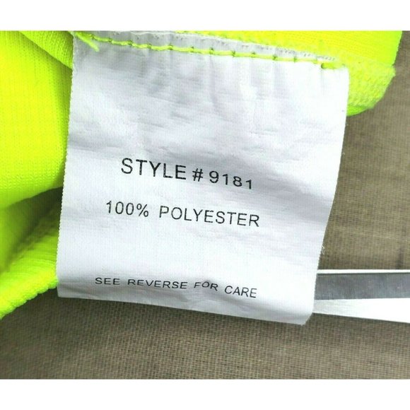 Bell Wether Cadence Full Zip Polyester Lime Green Full Zip Shirt With Pockets - Picture 8 of 8